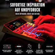 Akai Professional MPC Sample muestreador portátil independiente con batería, USB C, altavoz, micrófono, muestreo, secuenciación y producción musical