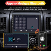 AWESAFE Autoradio [6GB+128GB] para Peugeot Boxer II/Citroën Jumper II/Fiat Ducato Android 13 con 4G Carplay Android Auto 9 Pulgadas GPS WiFi USB FM Bluetooth Control del Volante