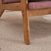 Sillón decorativo tapizado de estilo moderno de mediados de siglo