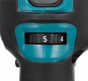 Pulidora excéntrica Makita DPO600TKX1, 1 batería más cargador en maletín de transporte, azul, 18 V / 5,0 Ah