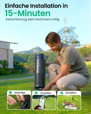 Sistema de riego inteligente IrriSense 2 WAW1 con control por aplicación, sensor de lluvia y riego multizona