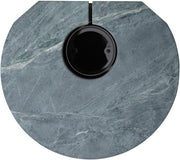 Estufa de leña THERMIA München, piedra natural, 7 kW, combustión continua, automática gris