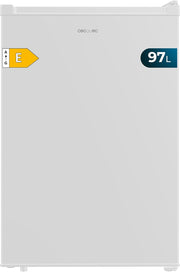 Congelador vertical Cecotec 97 L Bolero CoolMarket TF 97 White. Clase energética E, diseño compacto, puerta reversible, 3 cajones, dimensiones 55,1 x 57,5 x 83,5 cm, color blanco