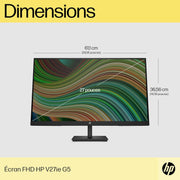 HP V27ie G5 68,6 cm (27") 1920 x 1080 píxeles Full HD Negro