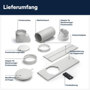 De'Longhi Pinguino PAC EL112 CST WiFi, aire acondicionado portátil con tecnología MyEcoRealFeel para habitaciones de hasta 110 m³, 11.000 BTU/h, 2,9 kW, 63 dB, función de deshumidificación, A+, control por aplicación y voz, blanco