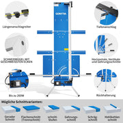 Cortadora de hilo caliente para poliestireno de alta precisión Gonytia 260W 1300mm soldada independiente, set con 10 hilos