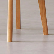 Silla de comedor sin brazos estilo wingback de piel sintética moderna