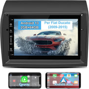 Autorradio Android 13 AWESAFE para Peugeot Boxer II/Citroën Jumper II/Fiat Ducato [2GB+64GB] con CarPlay inalámbrico/Android Auto, pantalla táctil de 7 pulgadas con Wi-Fi/GPS/FM/RDS/DSP, controles en el volante