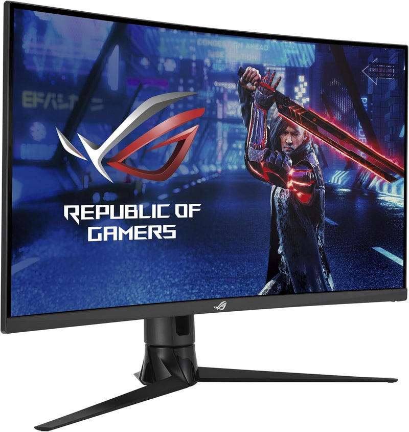 ASUS ROG XG32VC - Monitor gaming para eSports de 31,5" WQHD - Panel VA curvo - 1 ms - 170 Hz - 2560 x 1440 - 400 cd/m² - 125% sRGB - 90% DCI-P3 - DisplayPort, HDMI, USB 3.0 y USB-C - ELMB Sync - HDR 400