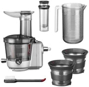 Robot de cocina KitchenAid Artisan, 4,8 litros, incluye accesorios, picadora de carne, cortador de verduras, accesorio para zumos, kit de repostería con 2 moldes y 1 bandeja para horno, mega set de invierno
