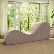 Avana Sleek Chaise Lounge para yoga - Fabricado en EE. UU. - Ideal para estiramientos, relajación, ejercicio y más, 60 pulgadas de largo x 18 pulgadas de ancho x 26 pulgadas de alto, gris claro