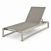 Tumbona de aluminio gris