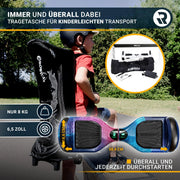 Hoverboard Robway W1 para niños, jóvenes y adultos, control por aplicación, 2 x 350 vatios, función de autoequilibrio, Bluetooth