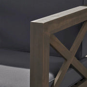 Set de conversación de 6 piezas de madera de acacia Brava Outdoor de Christopher Knight Home