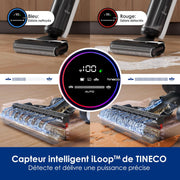 Tineco Floor One S6, limpiador de suelos inalámbrico todo en uno para suelos duros, gran autonomía, perfecto para suciedad difícil y pelo de mascotas, limpieza de bordes mejorada, autolimpieza
