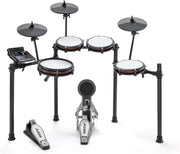 Batería electrónica de 8 piezas Nitro Max Kit, caja de 10 pulgadas de doble zona con parches de malla, Bluetooth, USB MIDI, más de 440 sonidos