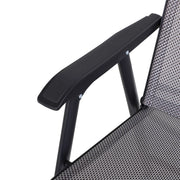 Juego de 4 sillas plegables para patio Outsunny con un diseño sencillo y elegante, cómodas para la terraza, el jardín, el patio y para viajar.