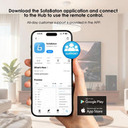 Mando a distancia universal SofaBaton X2, concentrador y base de carga, táctil, manejo con un solo botón, para 60 dispositivos IR/Bluetooth/Wi-Fi