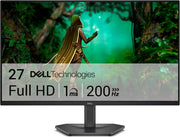 Monitor Gaming Dell 27 - SE2725HG, Full HD (1920x1080), 200Hz, Fast IPS, 1ms, AMD FreeSync Premium, 99% sRGB, VESA (100x100mm), DisplayPort, 2 HDMI, Garantía de 3 años, Negro