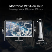 Monitor Gaming KTC de 24 pulgadas | FHD a 240 Hz | Panel Fast IPS | Tiempo de respuesta de 1 ms (MPRT) | Brillo de 400 CD/㎡, HDR400 | Adaptive Sync | 116% sRGB, 92% DCI-P3, ΔE＜2 | Blanco | H24F7