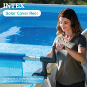 Enrollador de cubierta de burbujas Intex para piscina rectangular de 2,74 m a 4,88 m