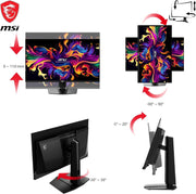 Monitor Gaming MSI MAG 271QPX QD-OLED de 26,5 pulgadas WQHD - Panel Quantum Dot OLED de 2560 x 1440, 360 Hz / 0,03 ms, 99,1 % DCI-P3, ΔE≤2, DisplayHDR True Black 400 - DP 1.4a, HDMI 2.1, USB Type-C