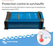 Cargador de batería Victron Energy Blue Smart IP22, salida monofásica 24 voltios 12 amperios 230 V, CEE 7/7, Bluetooth