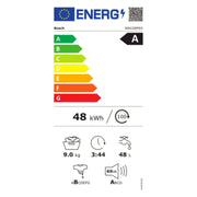 Lavadora de carga frontal Bosch Serie 8 WAV28M93 2025, 9 kg, 1400 rpm, Aluminio, Blanco