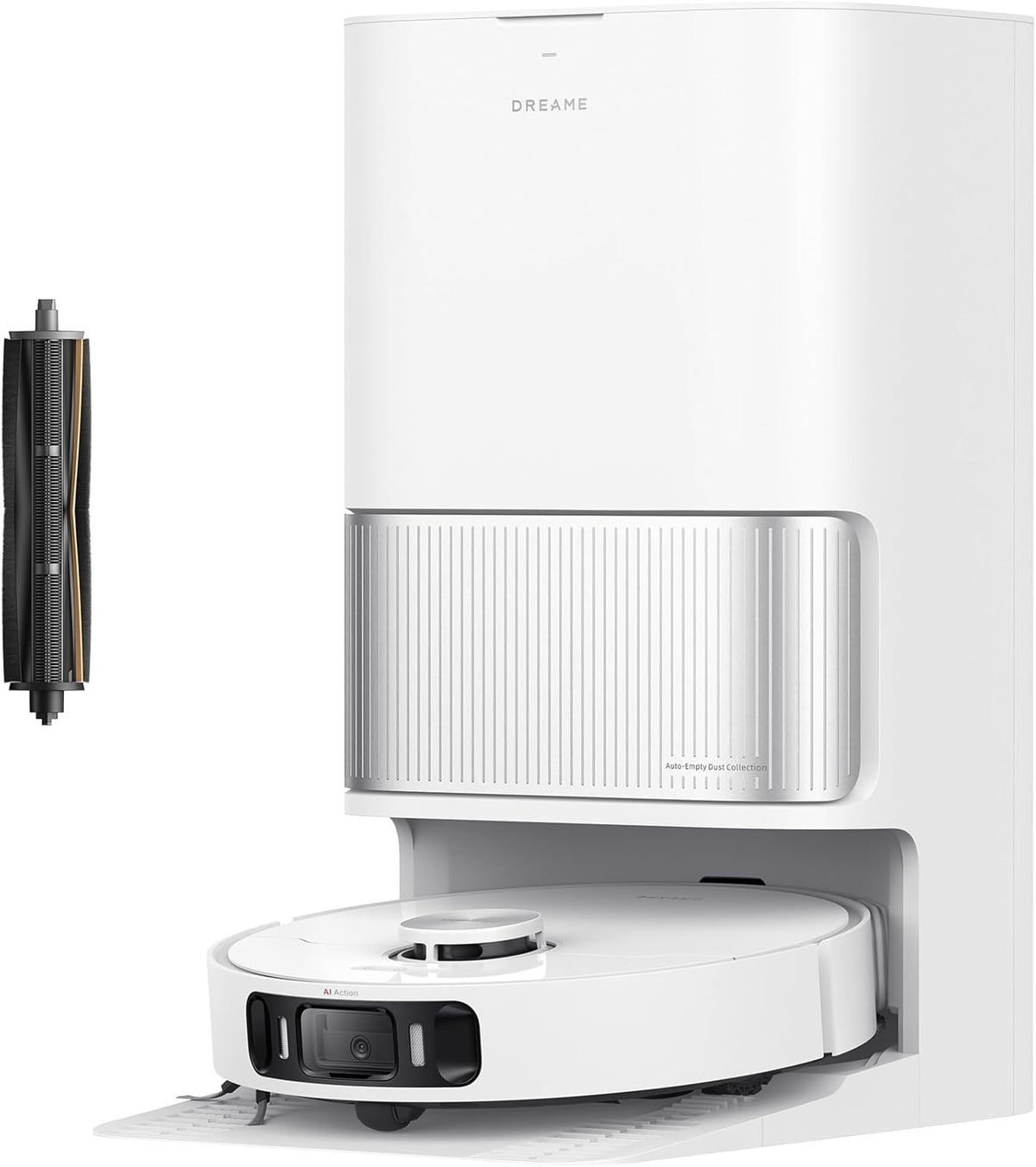 Robot aspirador y fregasuelos autónomo Dreame L40 Ultra AE, succión potente de 19 000 Pa, limpieza en seco y húmedo, base todo en uno con vaciado automático, 2 cepillos incluidos