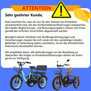 Triciclo eléctrico para adultos KAKIGO, neumáticos anchos de 20”x4”, bicicleta eléctrica plegable de aluminio, motor de 250W, 95 Nm, batería de 48V 15.6Ah, 20 km/h, cesta delantera y trasera, diferencial, 90 km de autonomía