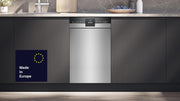 Siemens SR65YX08ME, lavavajillas inteligente iQ500 totalmente integrable, 45 cm de ancho, tercera bandeja para cubiertos, Zeolita, extra silencioso, aquaStop, apertura automática de puerta al finalizar el programa, varioSpeed, iluminación interior