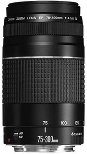 Canon 6473A003 Objetivo para réflex EF 75-300mm f / 4.0-5.6 III, negro