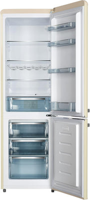 Frigorífico combi Wolkenstein KG250.4RT SC Crema | 249 litros de capacidad neta | 4* | 69 litros de congelador | Tirador exterior cromado | Detalles plateados | Independiente