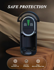 Cafetera automática Cafelffe, cafetera de cápsulas 4 en 1 con temperatura ajustable y 7 tiempos de preparación preestablecidos, máquina de espresso de 19 bares para NES/DG/ESE/café molido, negro