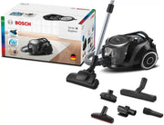Aspiradora sin bolsa Bosch Serie 6 BGC41X36, aspiradora de trineo, ideal para alérgicos, filtro higiénico, boquilla para parqué, alfombras y baldosas, gran potencia de succión, silenciosa, 700 W, azul