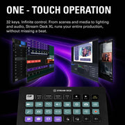 Controlador de streaming Stream Deck XL 10GAT9901 con 32 teclas macro LCD USB-C para OBS, Twitch, YouTube, Mac y PC