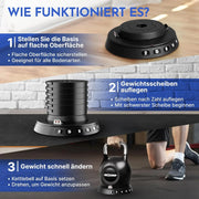 Kettlebell ajustable 7 en 1 de 2 a 20 kg para entrenamiento de cuerpo completo con mango de acero inoxidable resistente y sistema de pesas
