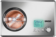 Máquina de helados Unold 48876 Nobile - acero inoxidable, 180 vatios, 2 litros, compresor de autorrefrigeración totalmente automático, pantalla LCD