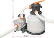 Bestway - Filtro de arena Flowclear - 7,571 m3/h - Para filtrar el agua de la piscina