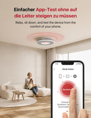 Detector de humo inteligente Wi-Fi X-Sense con salida de voz y 17 ubicaciones, alarma de incendio, detector de humo interconectado, 33 mm, detector de incendios con estación base SBS50, XS0B-MR121, 12 unidades