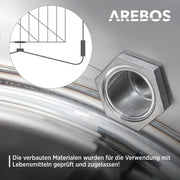 Extractor de miel manual de acero inoxidable de 4 cuadros, extractor tangencial AR-HE-HS4R con tapa, accesorio de apicultura para extractor de miel