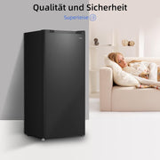 Congelador CHiQ FSD166NE4E 166 L, tecnología No Frost, puerta reversible, acero inoxidable negro, 144 cm de altura