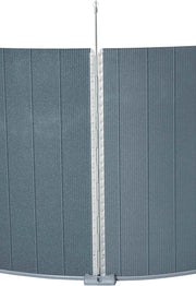 Set completo de piscina con pared de acero Bestway Hydrium redonda 488 x 132 cm, efecto madera gris, piscina de jardín, piscina elevada, filtro de arena