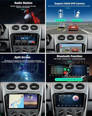 Autorradio Doble DIN con pantalla táctil HD de 9 pulgadas para Citroën C5 X7 (2008-2017), compatible con CarPlay y Android Auto, GPS, Wi-Fi, Bluetooth y Mirror Link. Procesador de 8 núcleos. Memoria: 2