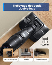 Tineco Floor One S7 Stretch Ultra Aspiradora y Fregadora, Aspiradora Escoba sin Cable, Antienredos, Reclinable a 180°, 50 Minutos de Autonomía, Autolimpieza Flashdry a 85°C, Limpieza de Bordes por Ambos Lados