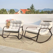 Mecedora extra grande y cómoda para exteriores FINCATI, sillón reclinable tipo Papasan de 450 lb para interiores, para todas las estaciones
