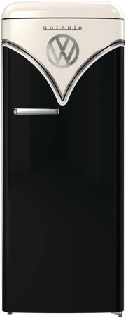 Gorenje Retro Collection OBRB 615 DBK Retro – Frigorífico combi / 152,5 cm / FrostLess / Función de enfriamiento rápido / FreshZone / FastFreeze / Capacidad frigorífico 225 l / Capacidad congelador 22 l / Clase energética D / negro
