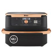 Freidora de aire Ninja Foodi FlexDrawer Dual Zone AF500EUCP 10,4 L con separador extraíble, 7 en 1, negro y cobre