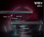 Acer Nitro V ANV15-41-R52M, Portátil Gaming 15,6'' Full HD IPS 144 Hz, PC Portátil Gamer (AMD Ryzen 5 7535HS, NVIDIA GeForce RTX 4050, RAM 16 GB, 512 GB SSD) - PC Gaming Negro