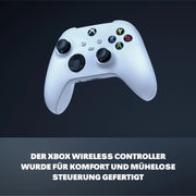 Consola de videojuegos Xbox Series S de 512 GB SSD con mando inalámbrico, cable HDMI y cable de alimentación